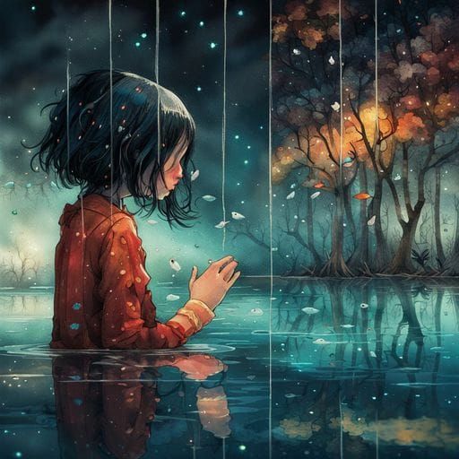 Water Reflection Portrait