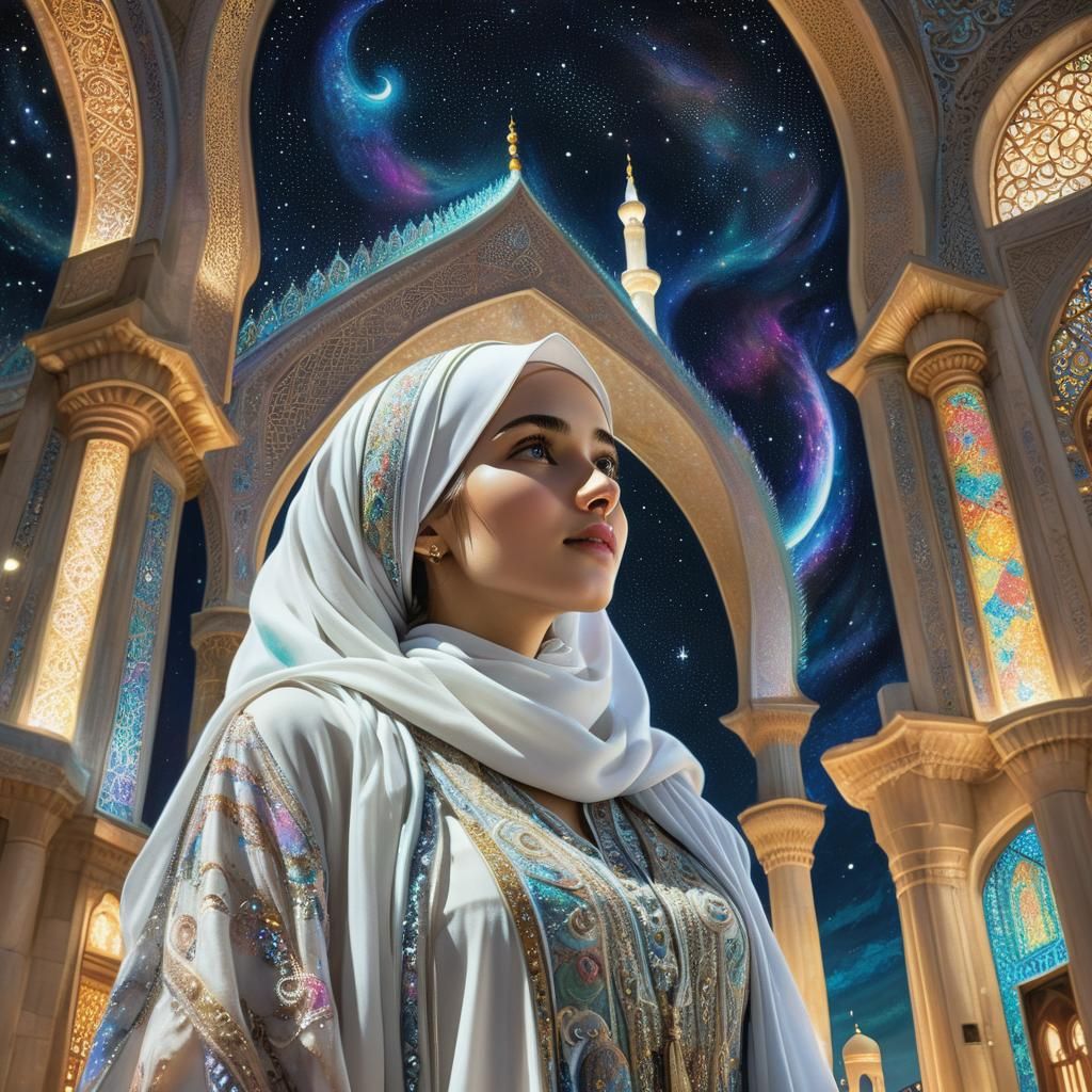 Arabian Lady at Night