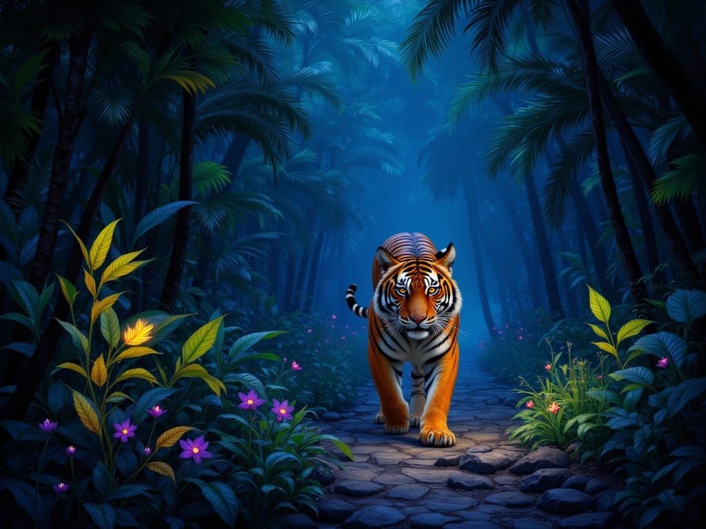 An Orange Light in the Night