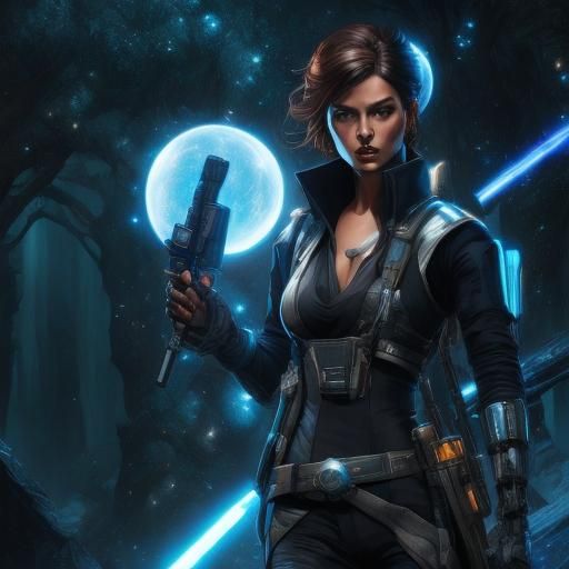 Han Solo Gender Swap as 3D Game Art