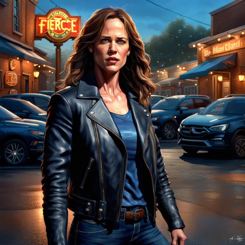 Jennifer Garner Inspired Street Fight Portrait