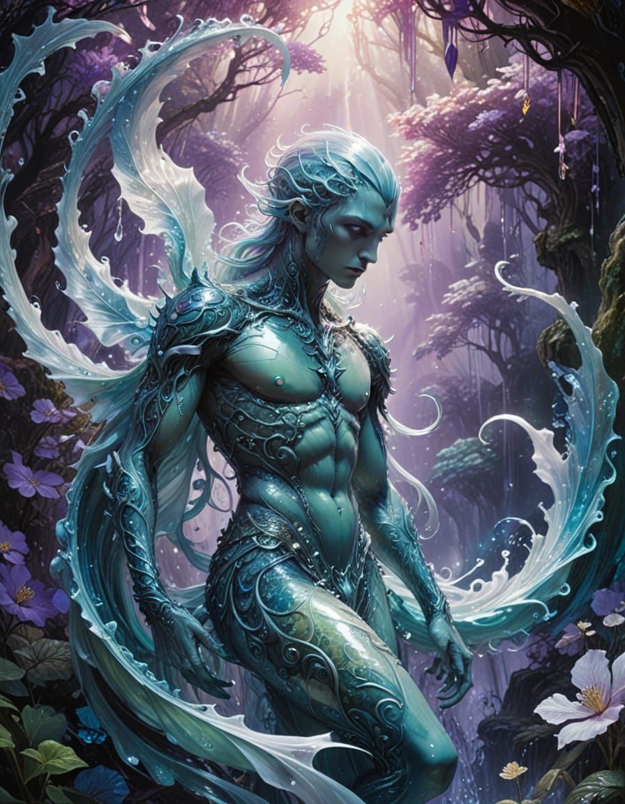 Enchanting Fantasy Character in Mystical Aura