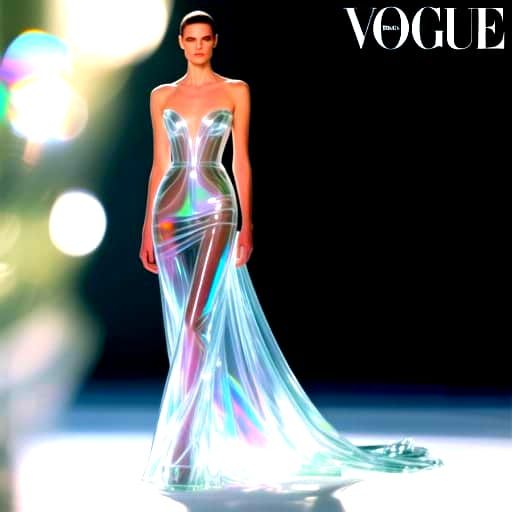 Glass Gown Vogue Cover: Prada Fashion Photography