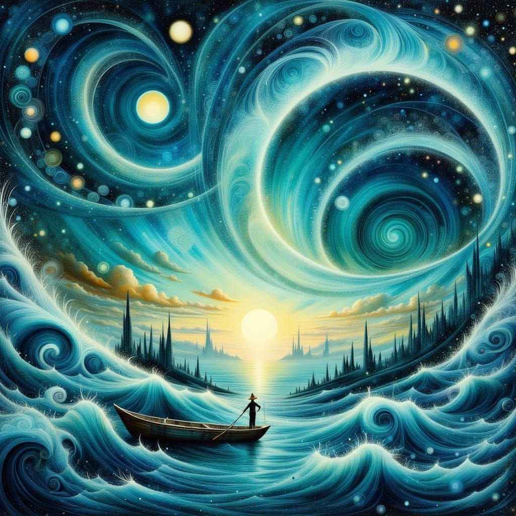 fishing in a surreal world