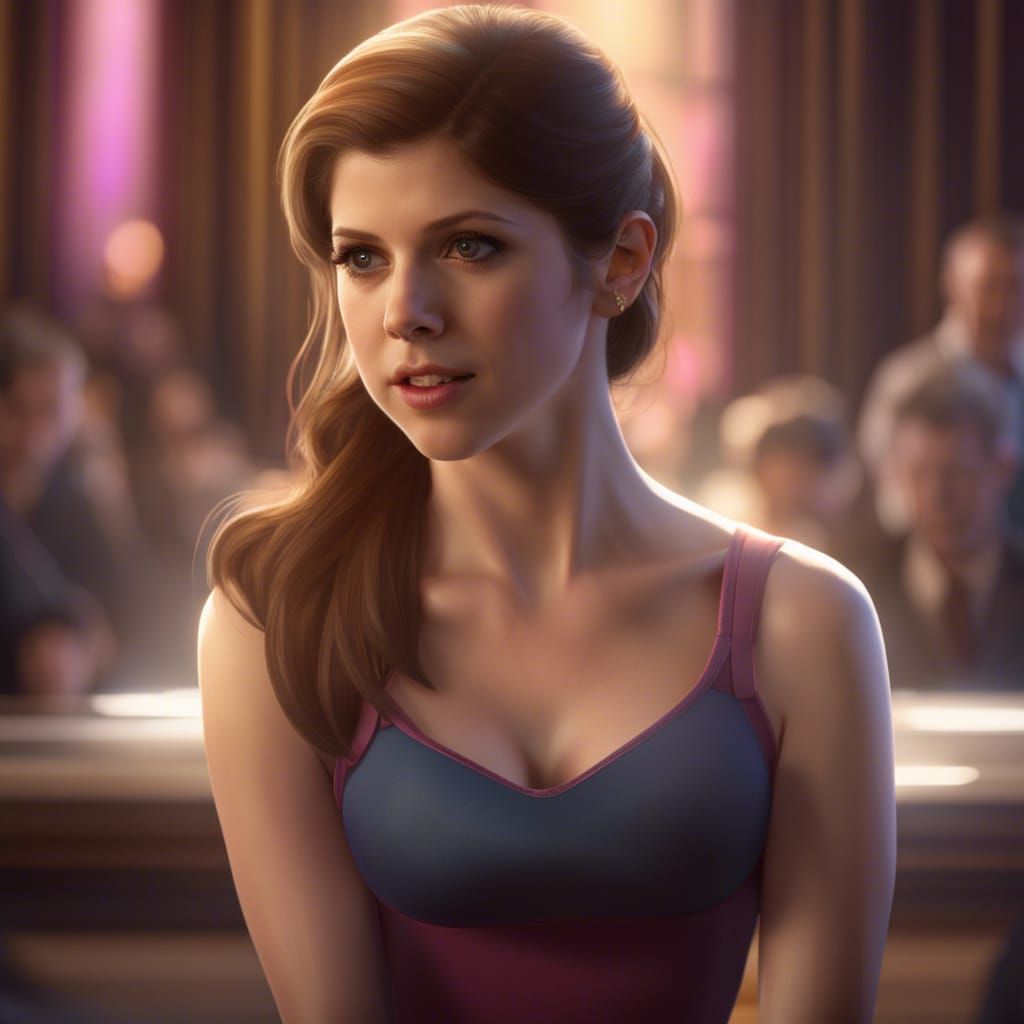 Woman at Press Conference in Art Nouveau Style