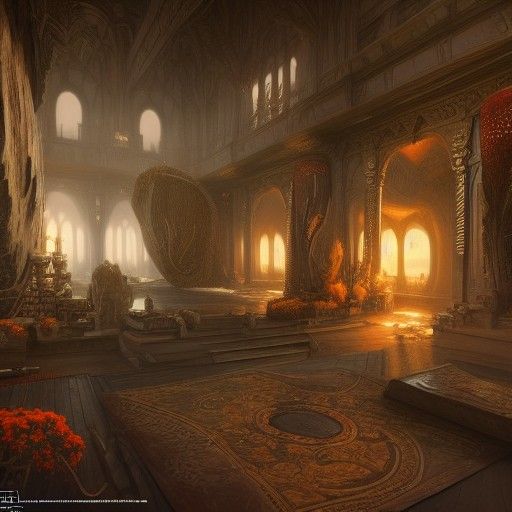Fantastical Interior Design Concept Art