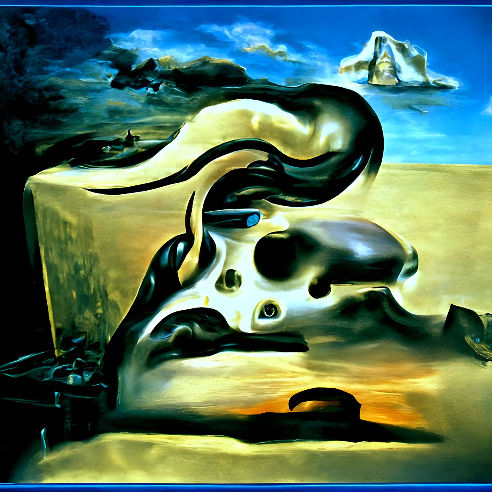 Surreal Computer Creates Melting Oil Painting