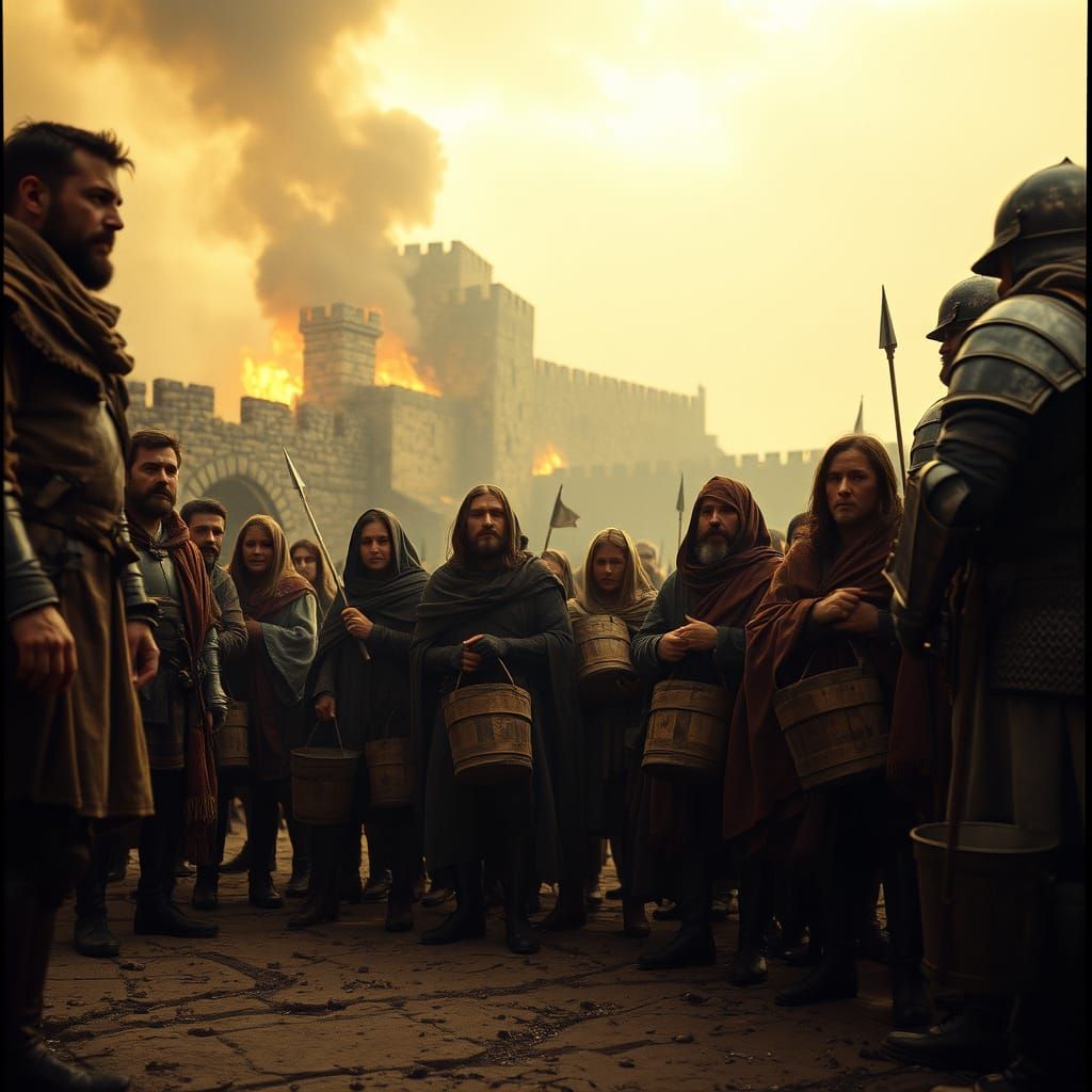 Medieval Chaos in the Ruins of a Stone City