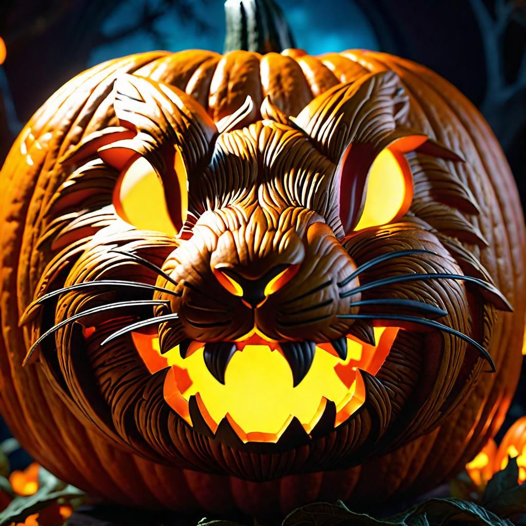 Evil rabbit jack-o'-lantern (Juggernaut XL v5)