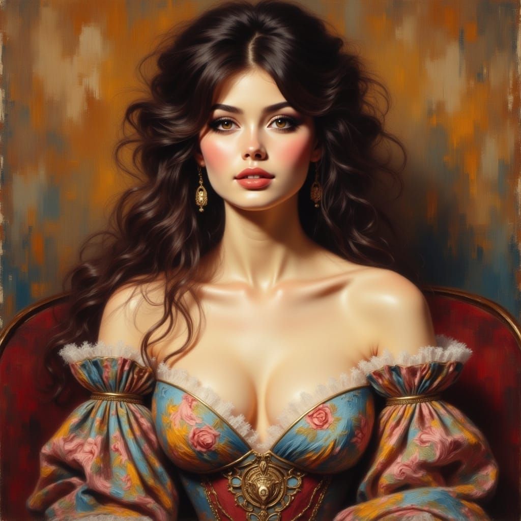 Gauguin-Inspired Portrait of a Dazzling 18th Century Duchess