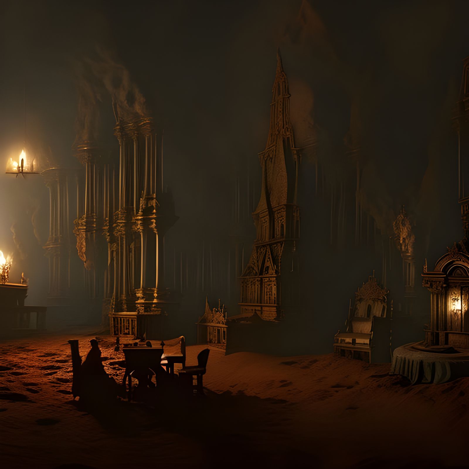 Demonic Card Game: A Sinister Digital Painting