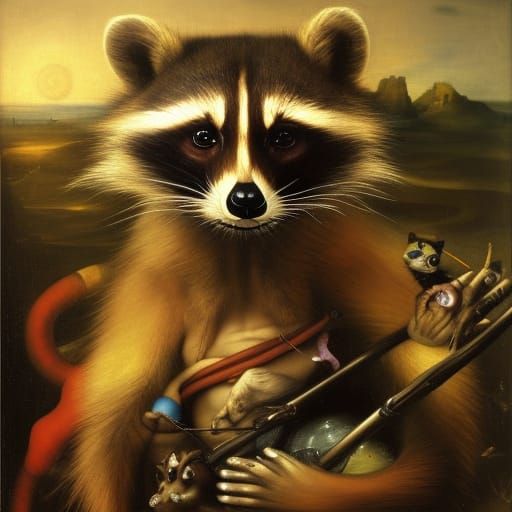 Lowbrow Raccoons