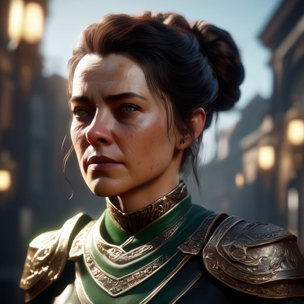 Hyper-Realistic Portrait of a Mysterious Woman