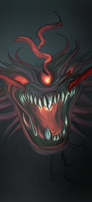 Terrifying Demon Portrait