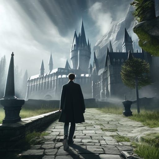 Harry Potter in 3D Game Cinematic Style