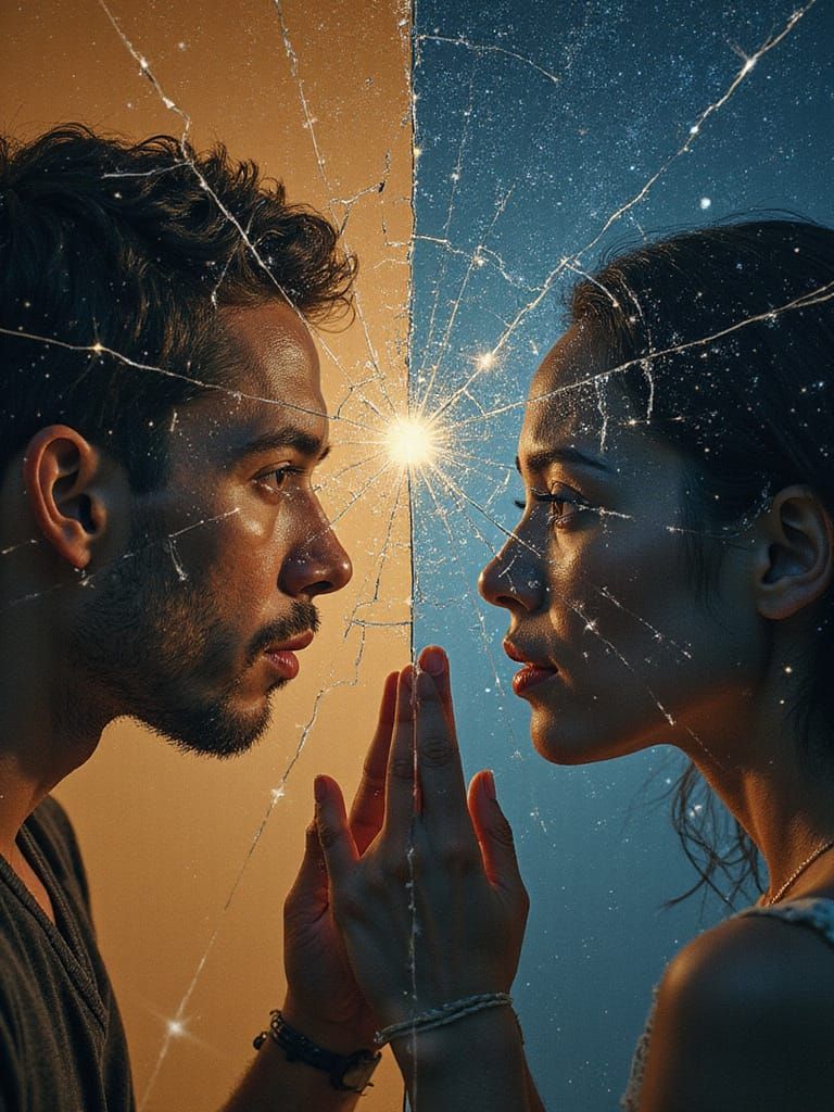 Lovers Divided by Time's Fractured Mirror