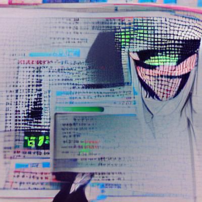 Hacker in Cyberpunk Style