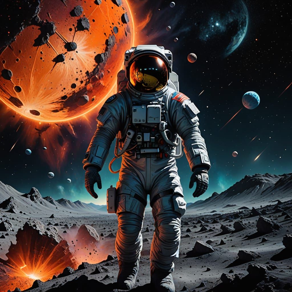 Epic Lunar Odyssey: Astronaut Discovers Ruins on a Moon Bese...