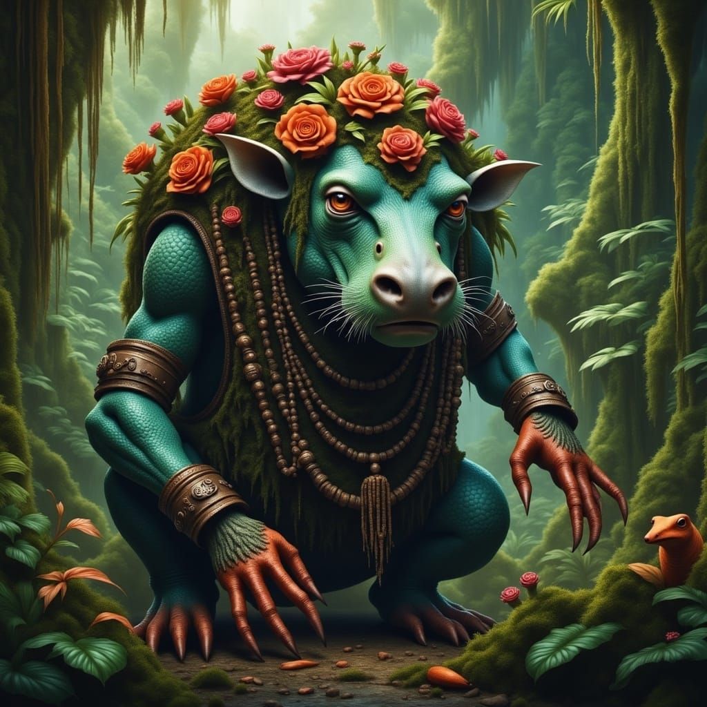 AI Generated Jungle Scene Using LoRA Model