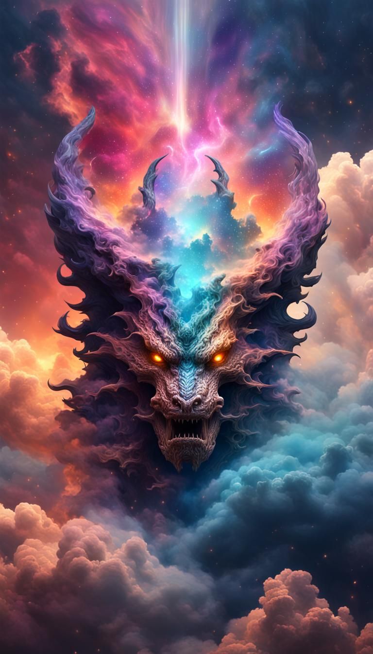 Mystic Dragonhead Nebula in Fantasy Concept Art