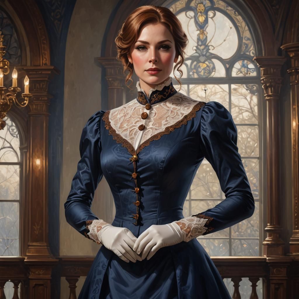 Victorian Woman Portrait in Rutkowski Style