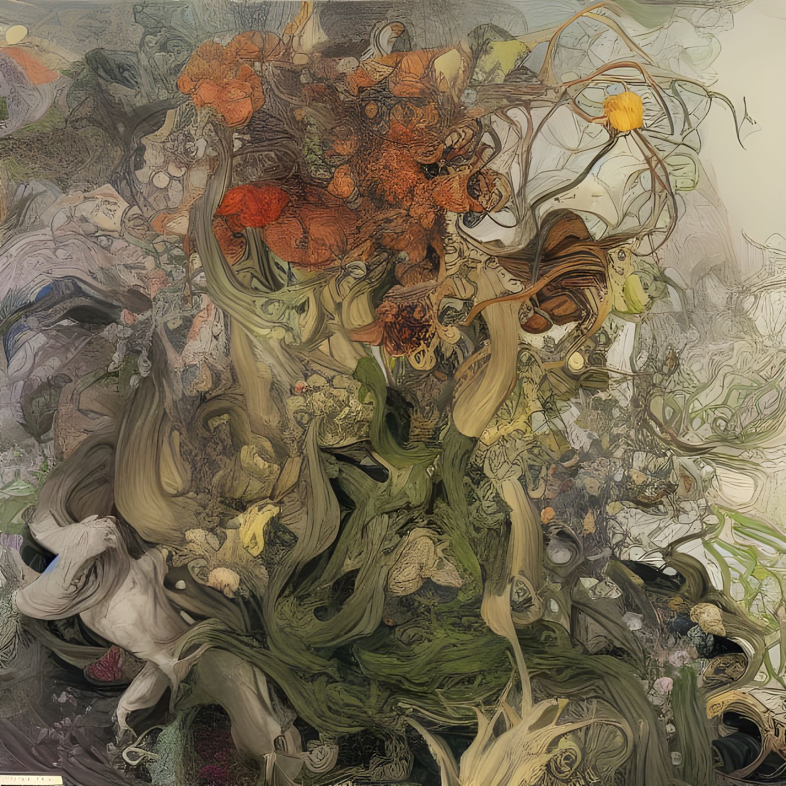 Phantasms Blossom into Mountains of Flowers: 8k 3D Art