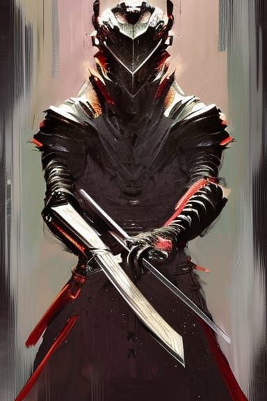 Ancient Arcane Katana in Dark Fantasy Style