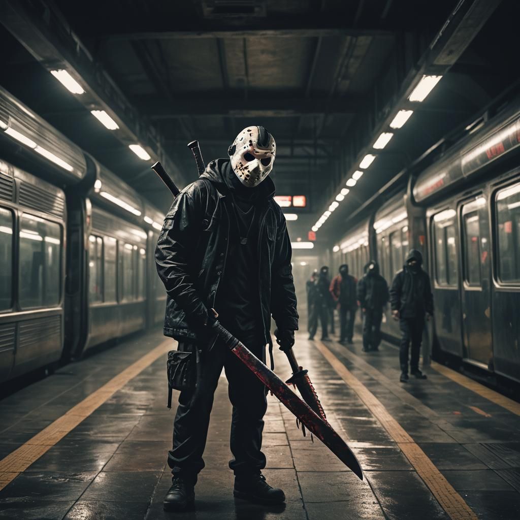 Killer Ninja in Jason Mask Concept Art