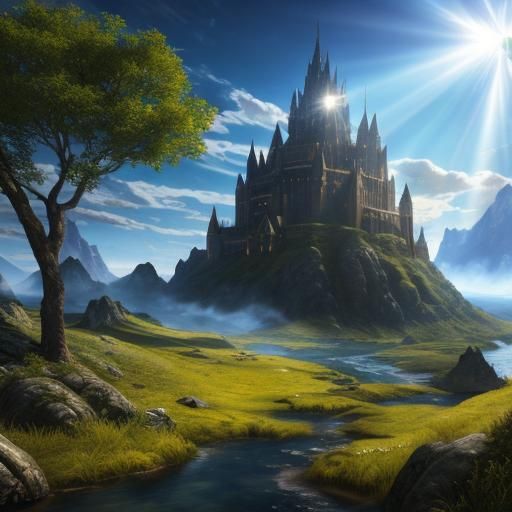 Epic Fantasy Landscape in Photorealistic 3D