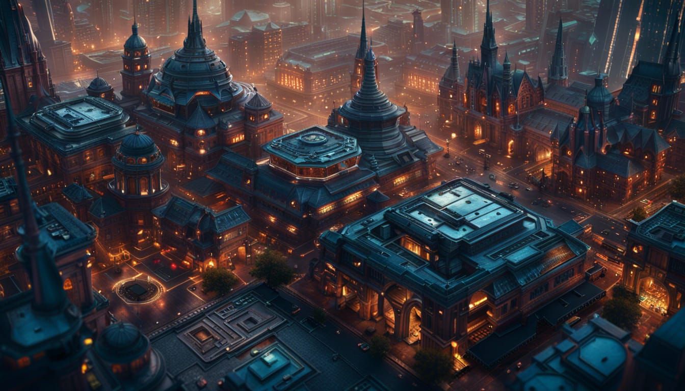 Futuristic Alien Technology Transforms Cityscapes