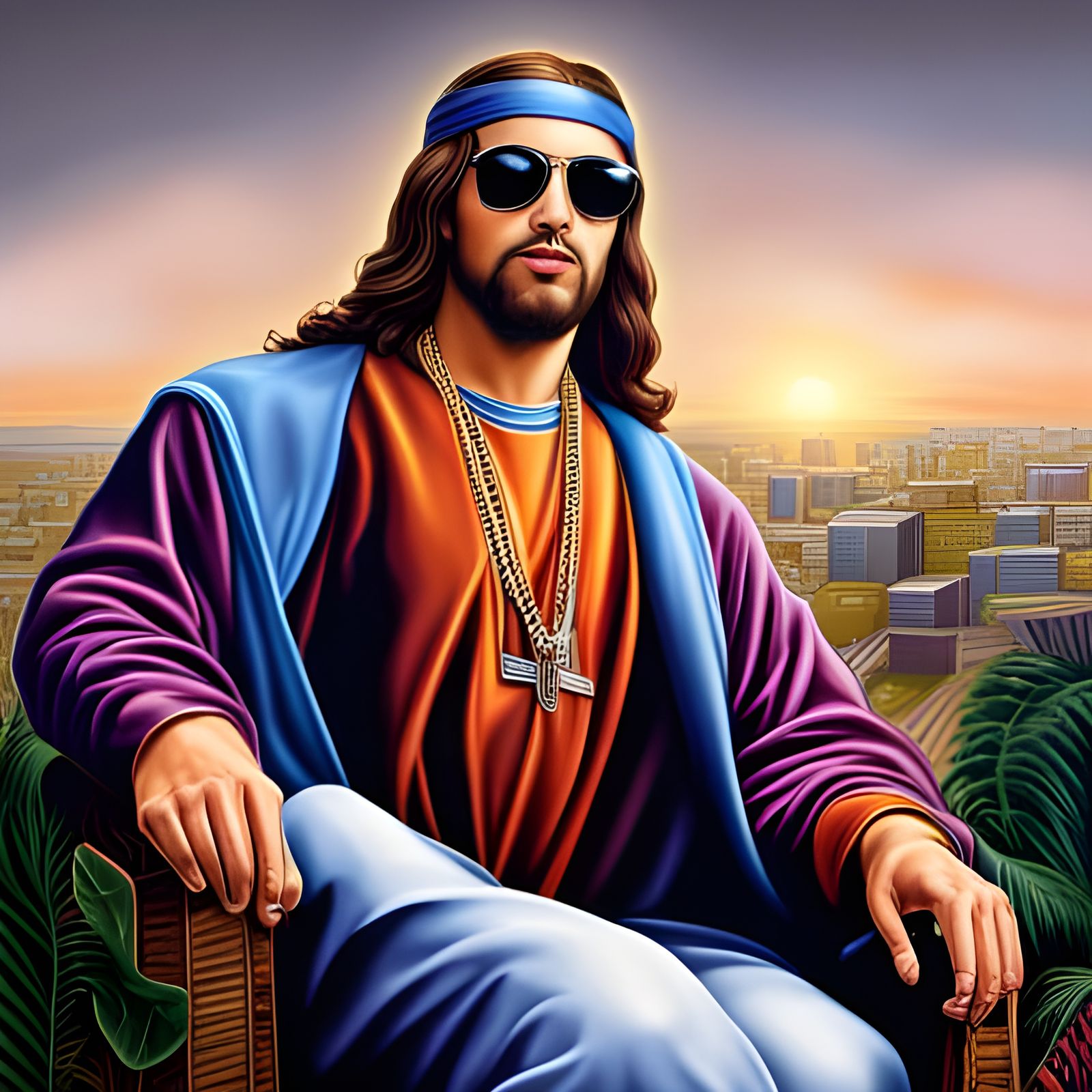 Jesus Christ as Ukrainian rapper Kalush