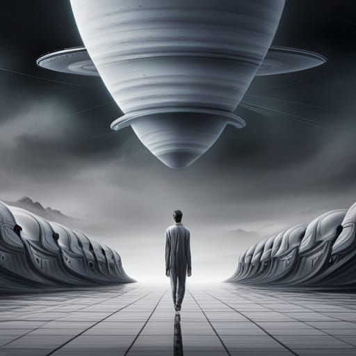 Transdimensional Horrors: Aliens Emerging from Spaceship