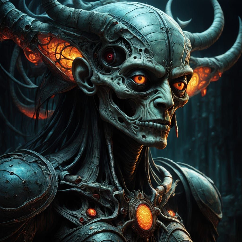 Dwellers of Hell in Dark Fantasy Landscape