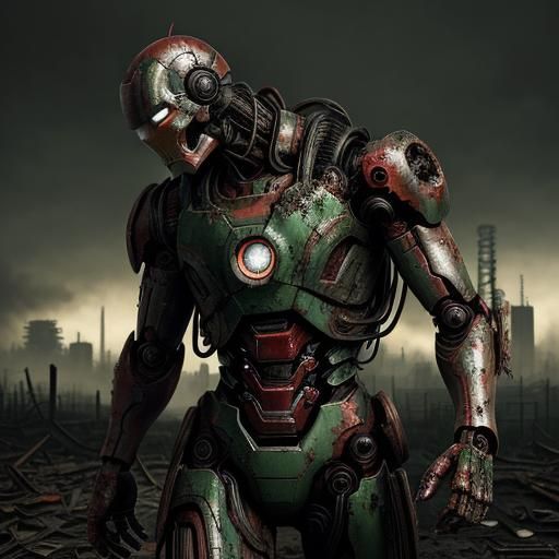 Tetsuo: The Iron Man in Grimdark Horror Style