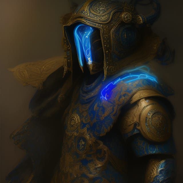 Elite Warrior in Ornate Aetherpunk Bear Armor