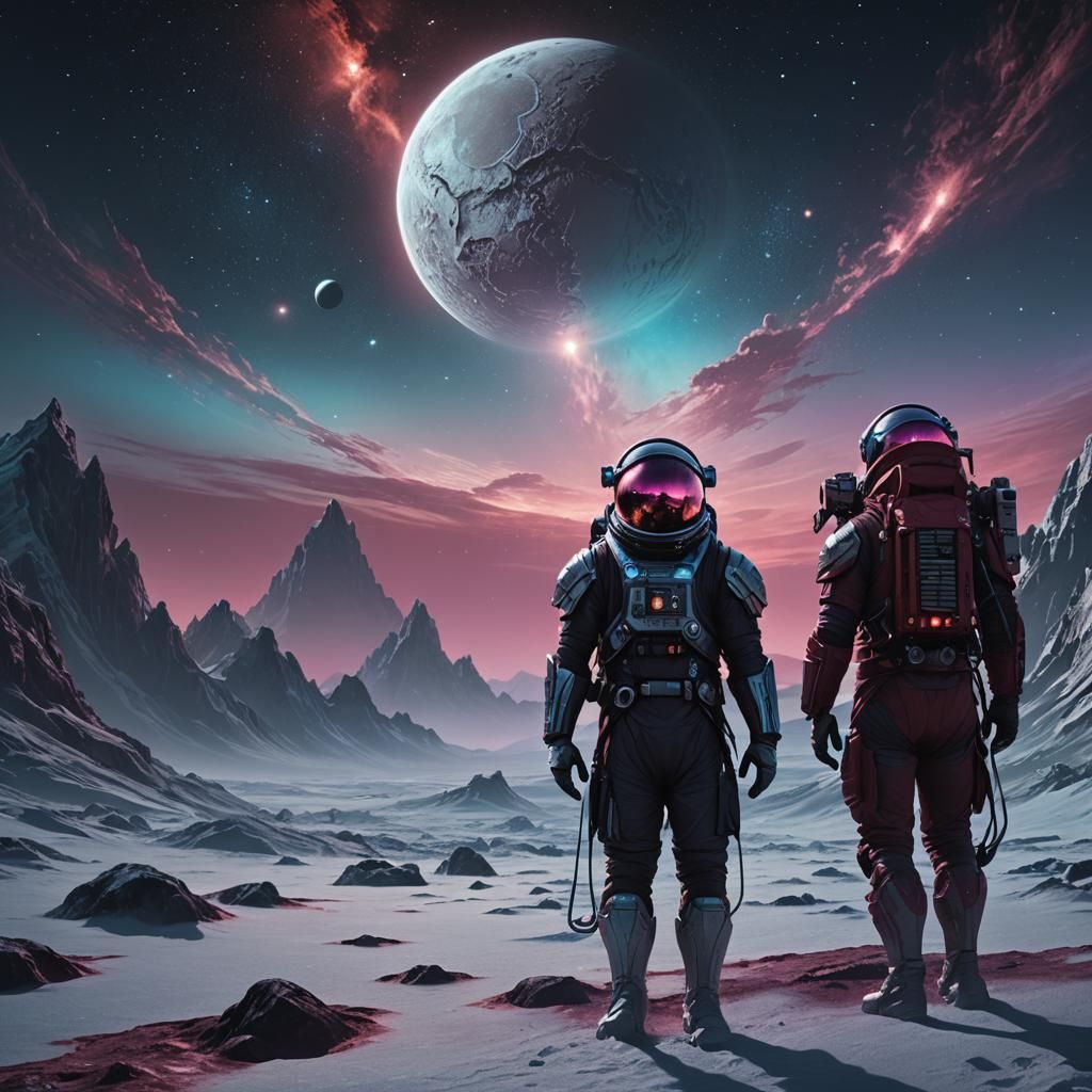 Charon Rises Over Pluto