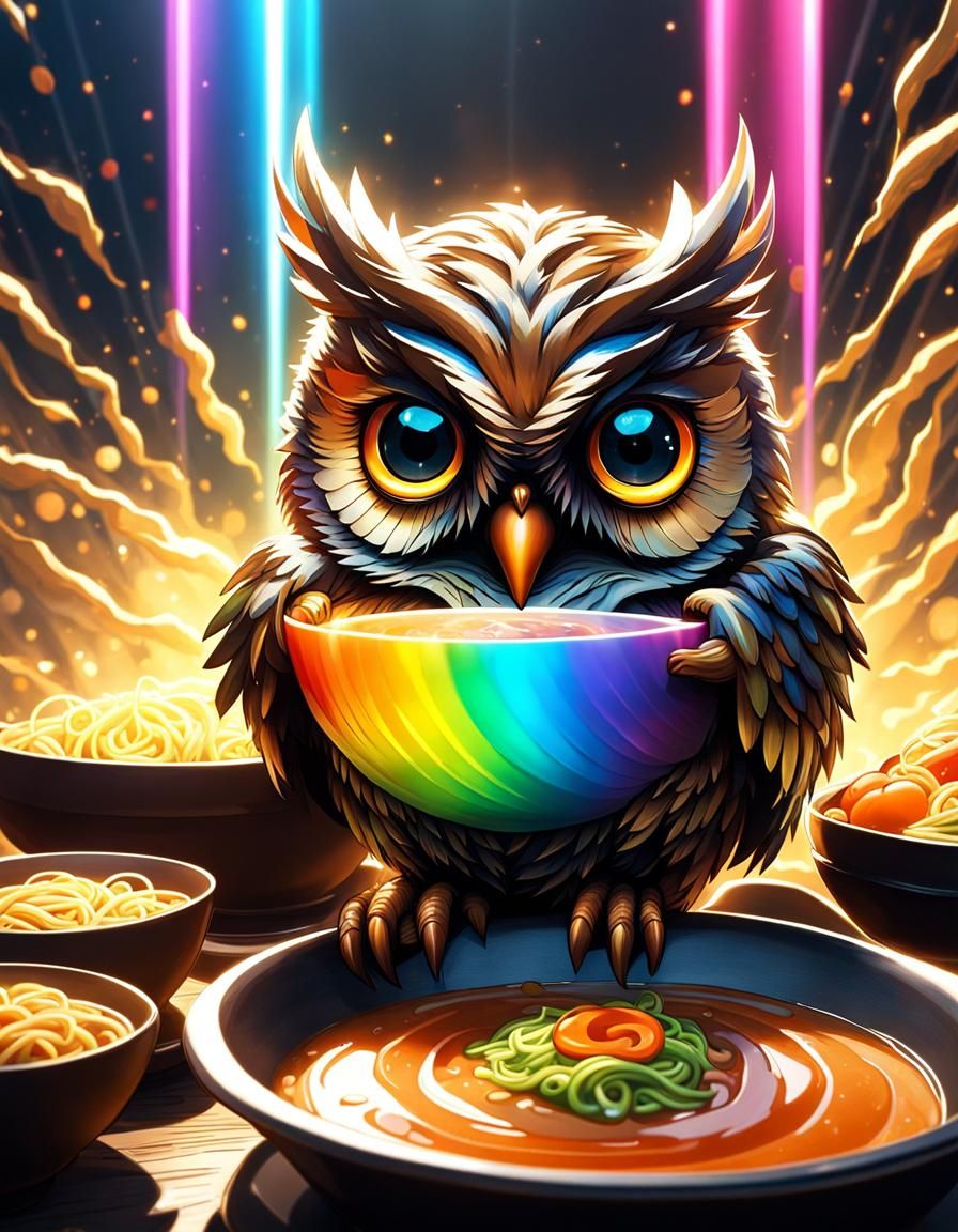 Owl Ramen soup