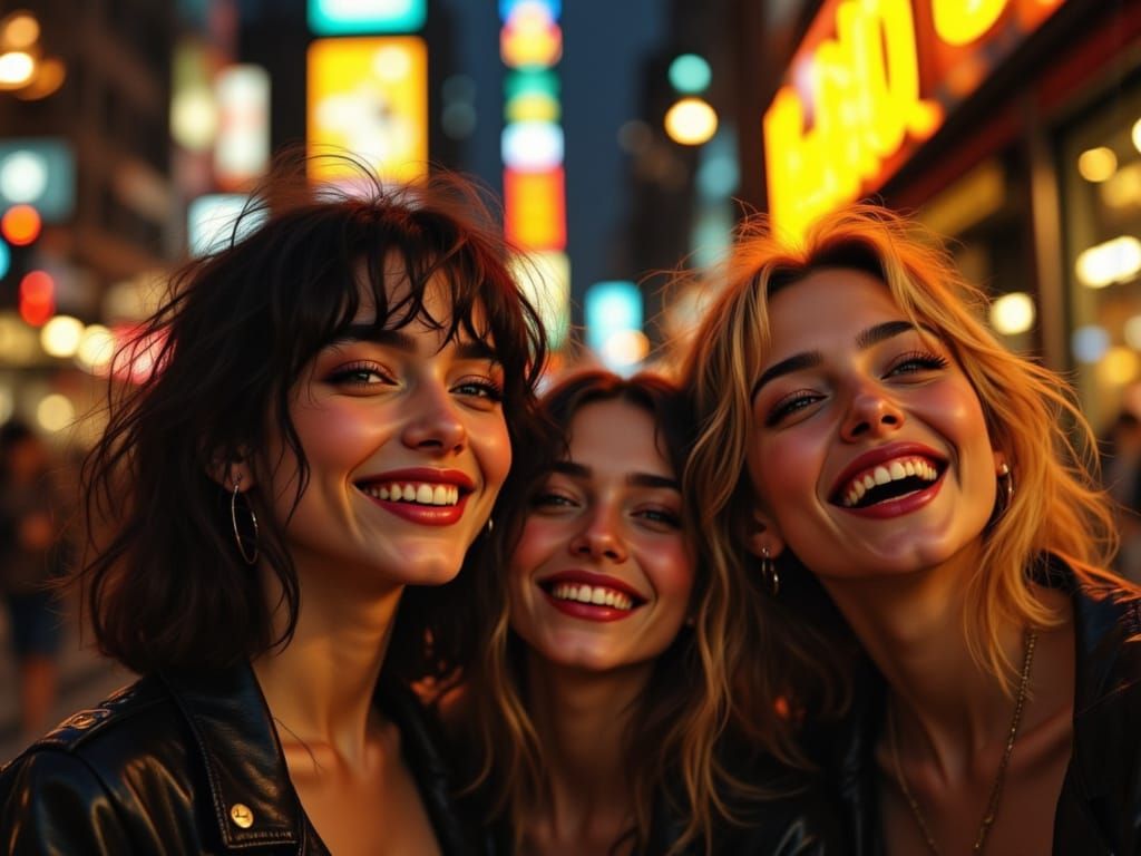 Cinematic City Nights: Youthful Energy and Moody Glow