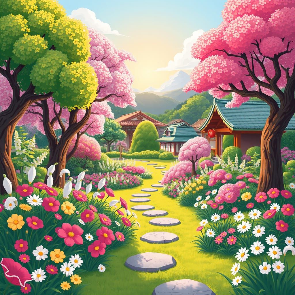 🌿🌺🌿⛩️🍃🇯🇵Kawaii/可愛い Japanese Landscape⬜🔴⬜🍃🗻🌿🌺🌿