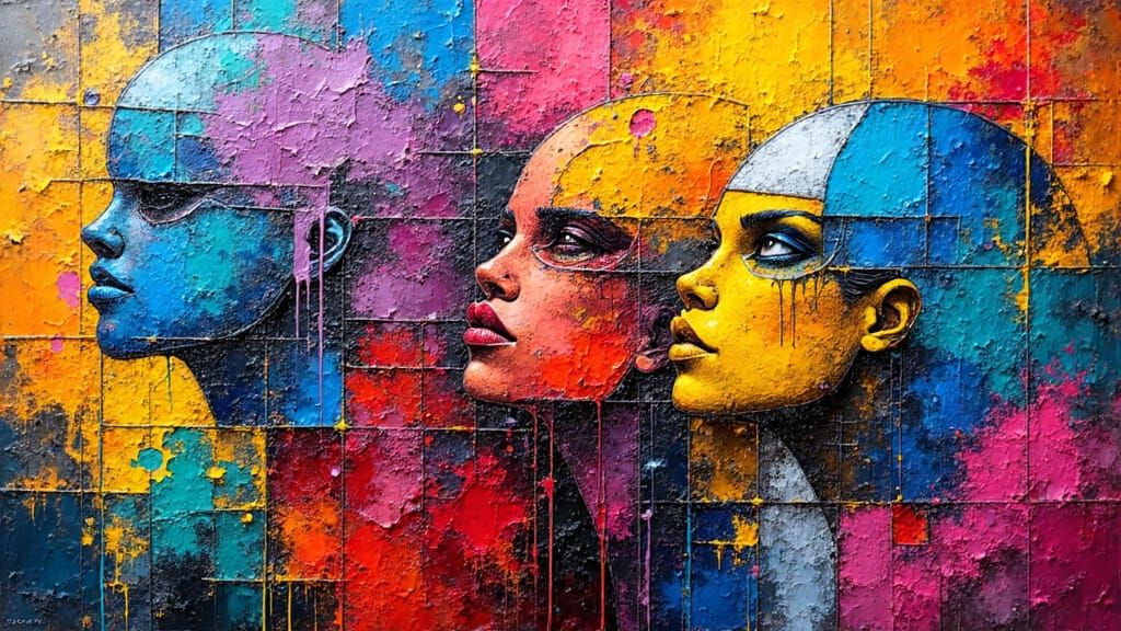 Graffiti Street Art in Vibrant Colors