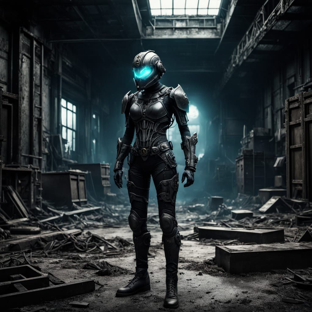 Surreal Cyberpunk Goddess Unites Flesh and Steel