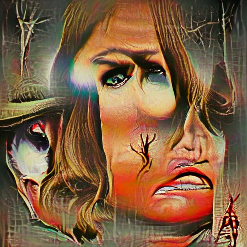 Melania Trump Horror Movie Poster Art