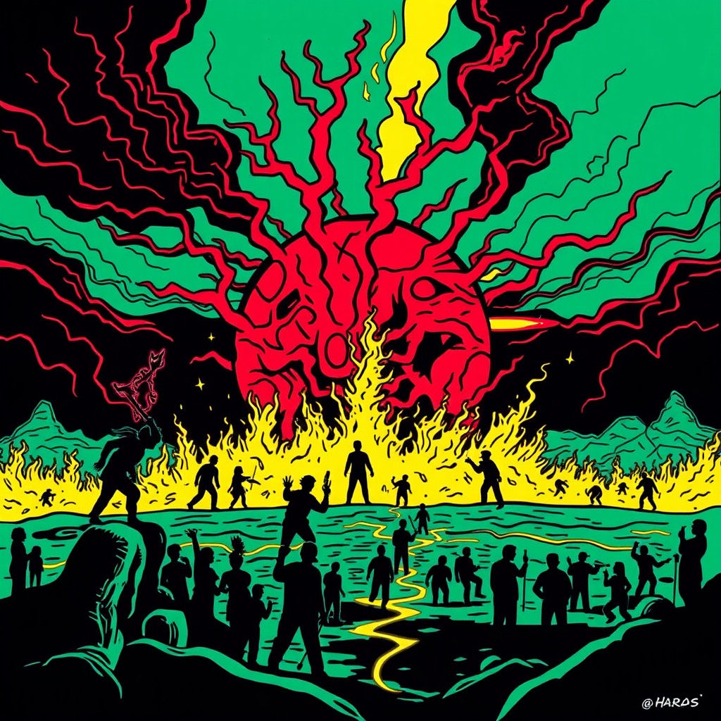 Apocalypse in Graffiti Pop Art Style