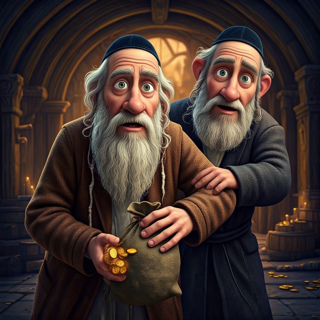 Righteous Rabbi Caught in Coin Heist in Whimsical 3D Storybo...