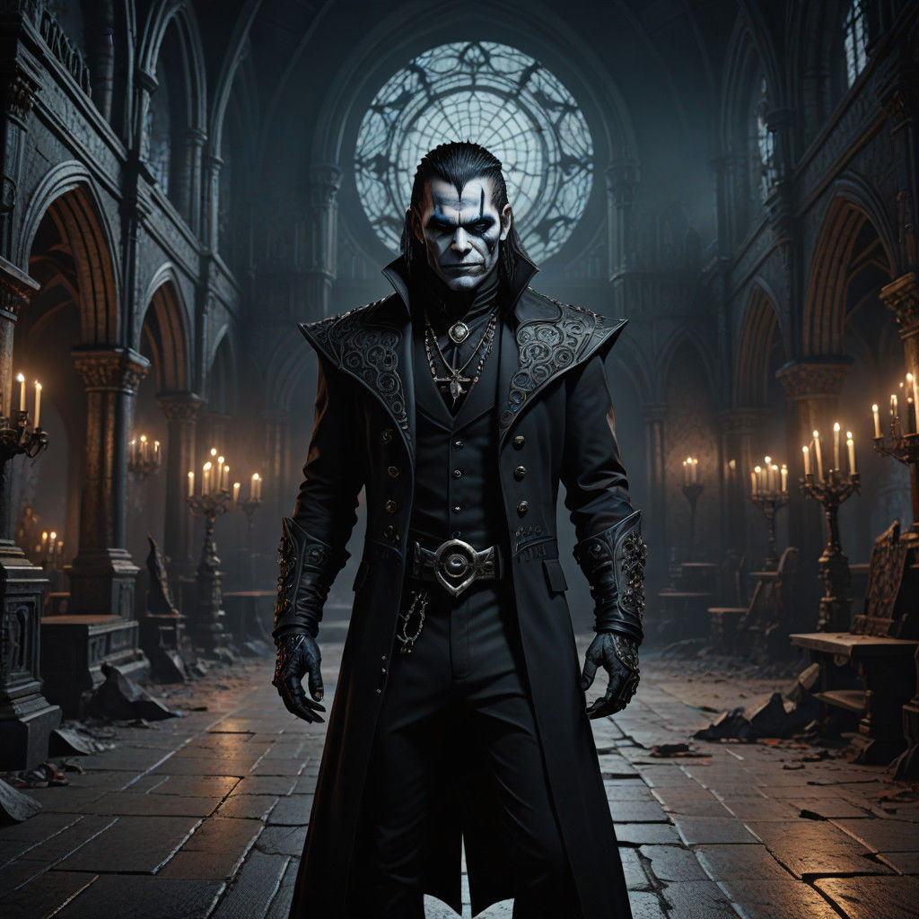 Jeff Hardy in a Dark, Gothic World: Vampire-Inspired Matte P...