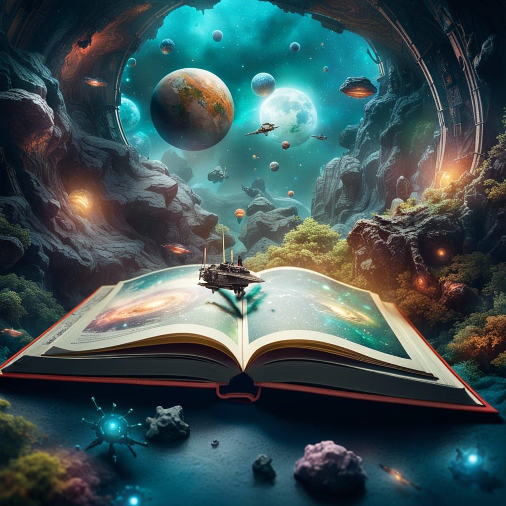 Sci-Fi Wonderland: Spaceships Emerge from Pop-Up Book