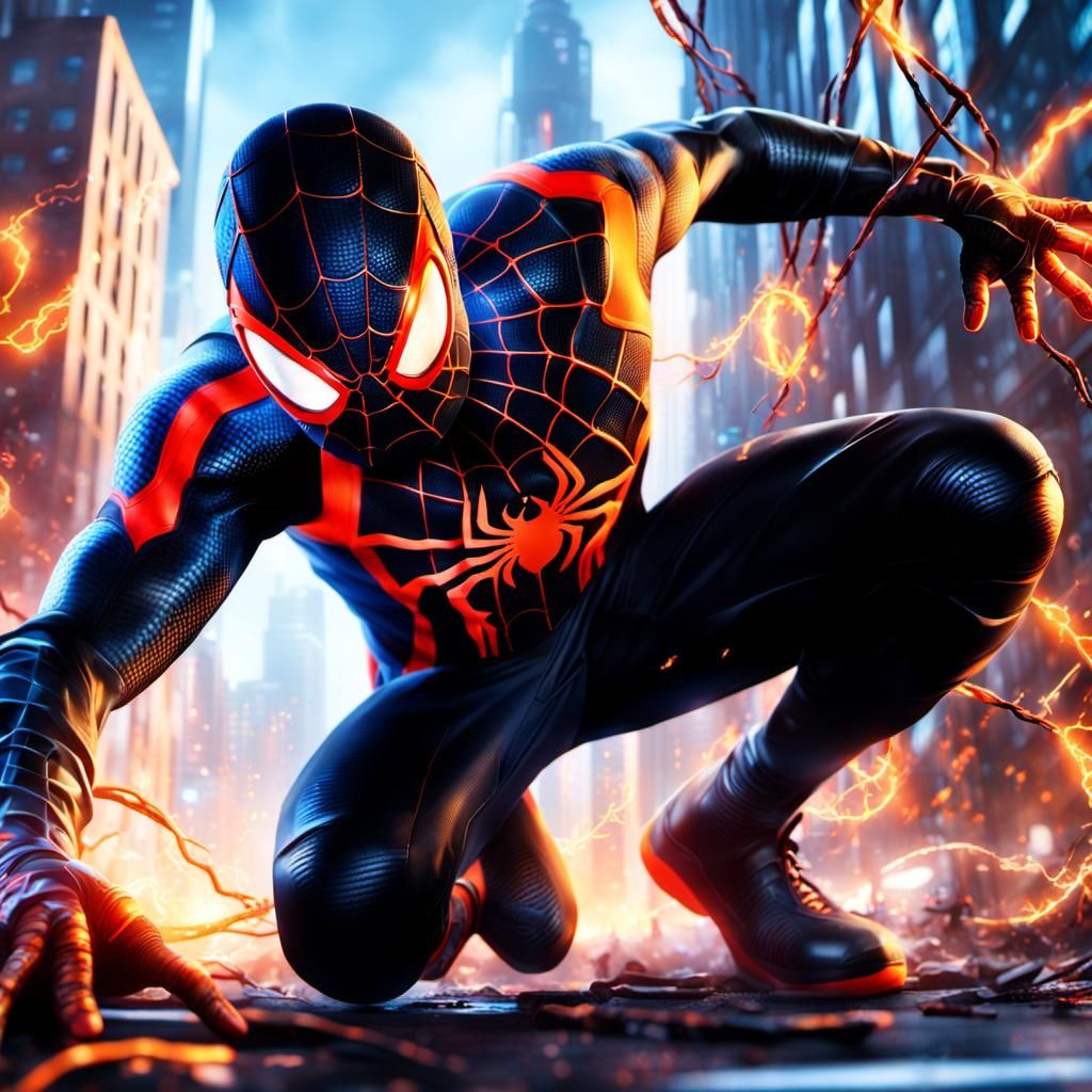 Miles morales's Venom shock turns into a symbiote