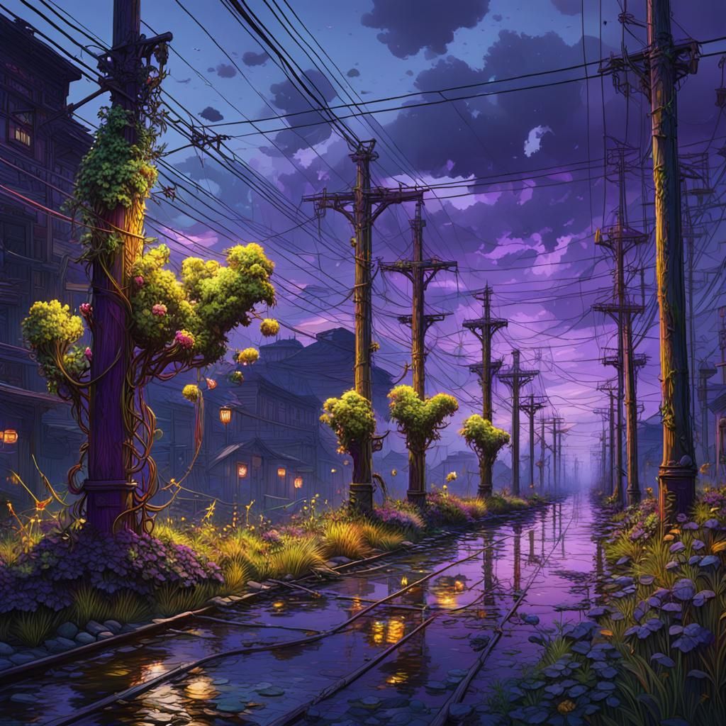 Plants Run Between Electric Poles: A Dark Fantasy Masterpiec...