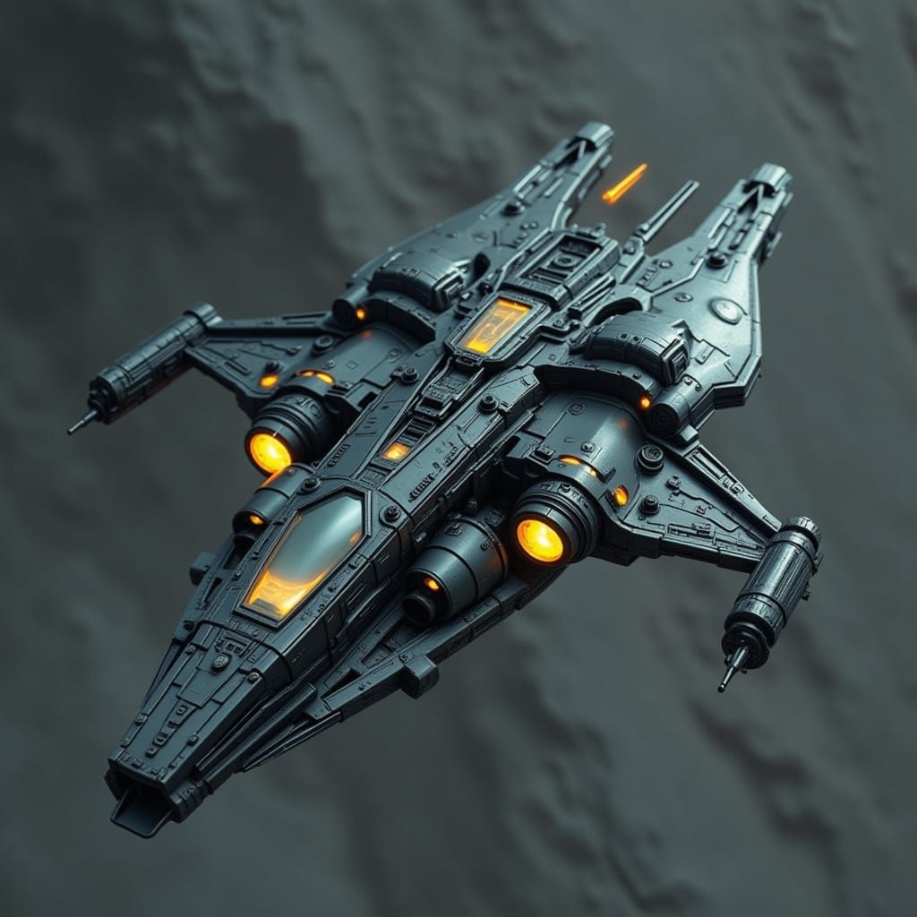 Futuristic Alien Spaceship