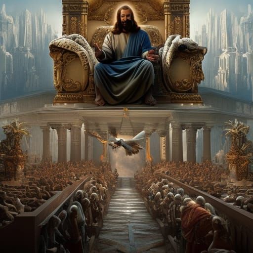 Epic Digital Painting of Jesus Christ
